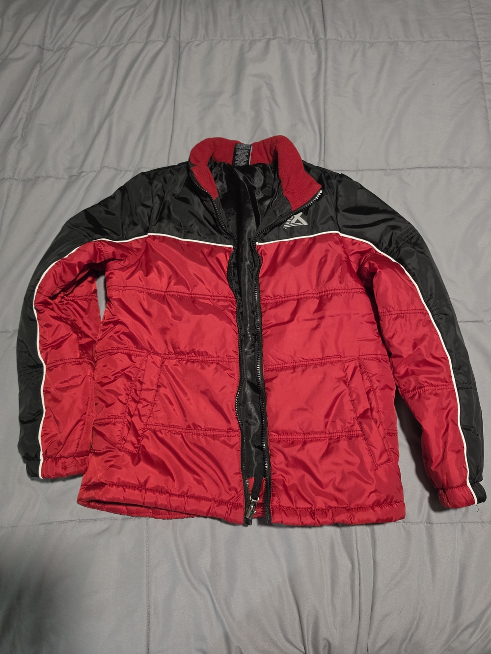 ZeroXposur Red and Black Men's Puffer Jacket